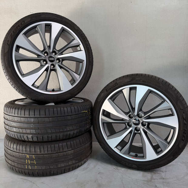 21 inch Originele Audi Q5 SQ5 velgen FY zomerwielen 80A601025BS titan mat glanzend gedraaid