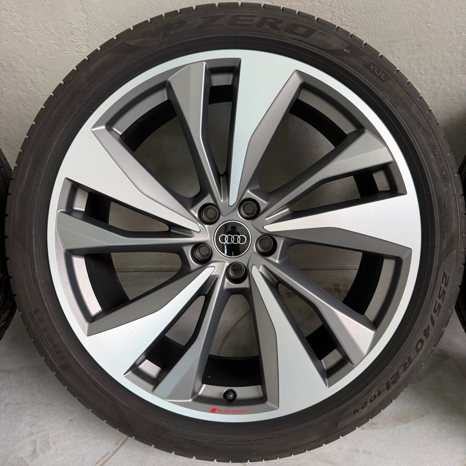 21 inch Originele Audi Q5 SQ5 velgen FY zomerwielen 80A601025BS titan mat glanzend gedraaid