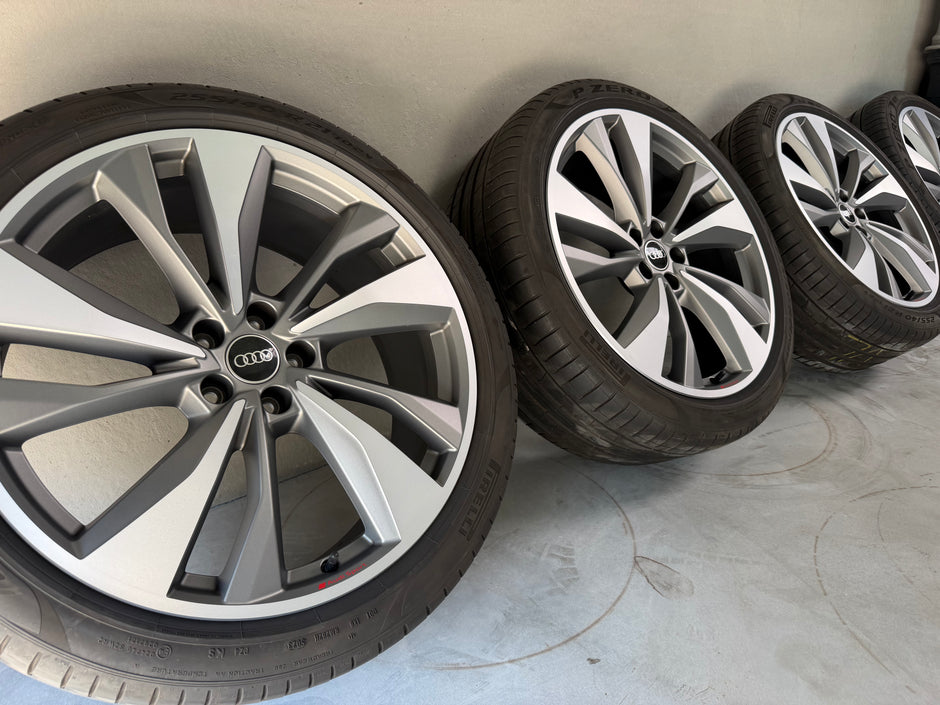 21 inch Originele Audi Q5 SQ5 velgen FY zomerwielen 80A601025BS titan mat glanzend gedraaid